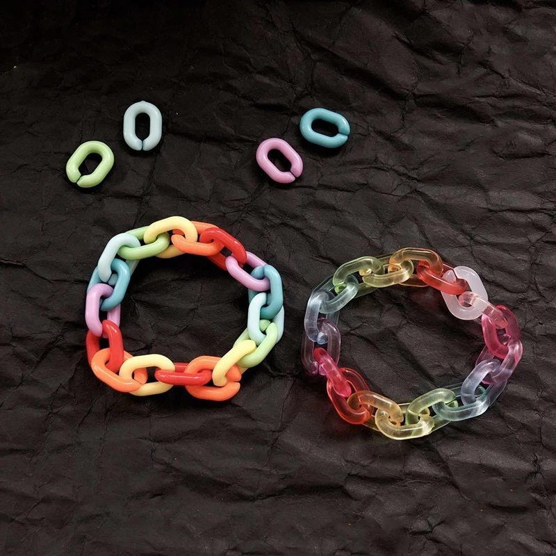 Woying Girls Acrylic Colours Plastic Resin Bracelet Female Cute Thick Chain Female Bracelet, As picture
Woying Girls Acrylic Colours Plastic Resin Bracelet Female Cute Thick Chain Female Bracelet, As picture