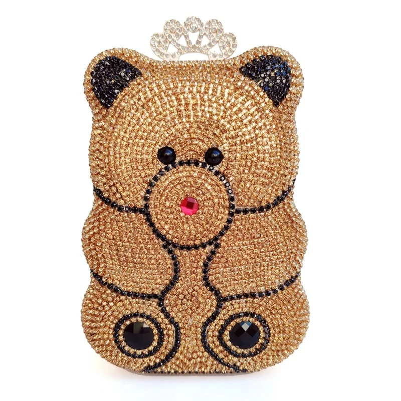 New Fashion Ladies Evening PU Diamond Bag 2021 New Full Diamond Bear Bags, Silver, golden
New Fashion Ladies Evening PU Diamond Bag 2021 New Full Diamond Bear Bags, Silver, golden