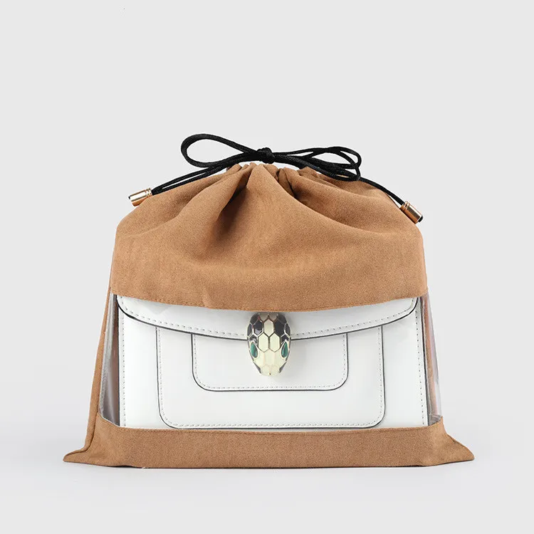 Customized suede fabric transparent PE moisture-proof storage cloth drawstring bag dust pouch
Customized suede fabric transparent PE moisture-proof storage cloth drawstring bag dust pouch