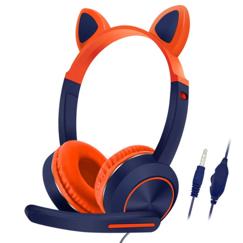 KH6 amazon best with mic microphone girl cat ear cartoon school kids headphones headset for children
KH6 amazon best with mic microphone girl cat ear cartoon school kids headphones headset for children