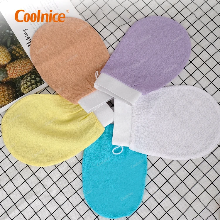 Factory Price Customized Logo 100% Viscose Body Deep Cleaning Exfoliating Gloves Hot Sale Pink Exfoliating Gloves, Customized color
Factory Price Customized Logo 100% Viscose Body Deep Cleaning Exfoliating Gloves Hot Sale Pink Exfoliating Gloves, Customized color