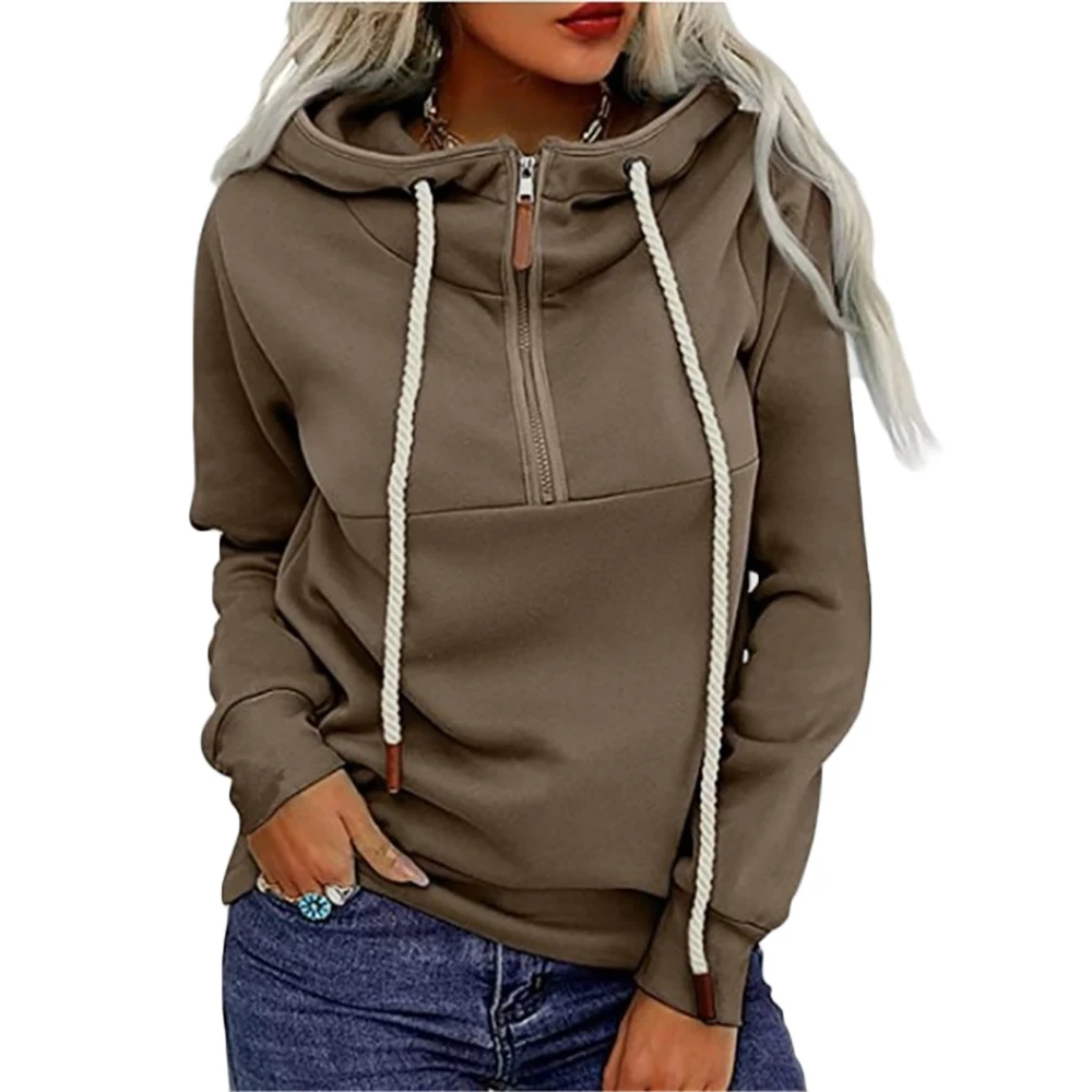 Wholesale Winter Hoodie Private Label Fleece Warm Long Sleeve Half Zip Hoodie Women, Black, blue, gray, khaki
Wholesale Winter Hoodie Private Label Fleece Warm Long Sleeve Half Zip Hoodie Women, Black, blue, gray, khaki