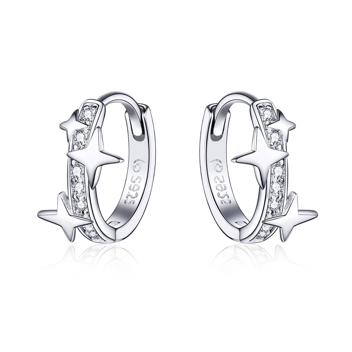 BAMOER Small Hoop Earrings Gold Huggie 925 Sterling Silver Clear CZ Universe Galaxy Earrings for Girl Gifts Jewelry BSE076
BAMOER Small Hoop Earrings Gold Huggie 925 Sterling Silver Clear CZ Universe Galaxy Earrings for Girl Gifts Jewelry BSE076