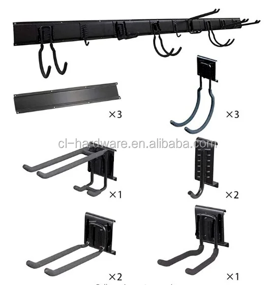 Garage Tool Organizer Wall Mount Rack Heavy Duty Tools Hanger with 8 Hooks 48inch Metal Tracks Max Load 800lbs
Garage Tool Organizer Wall Mount Rack Heavy Duty Tools Hanger with 8 Hooks 48inch Metal Tracks Max Load 800lbs