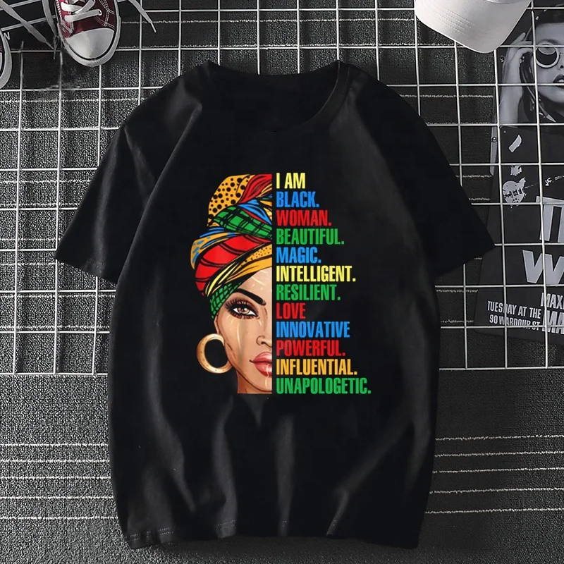 Wholesale I Am Beautiful Magic Black Tshirt Fashion New Vintage Plus Size Loose Fir Graphic T-shirt, Black white gray dark blue red
Wholesale I Am Beautiful Magic Black Tshirt Fashion New Vintage Plus Size Loose Fir Graphic T-shirt, Black white gray dark blue red