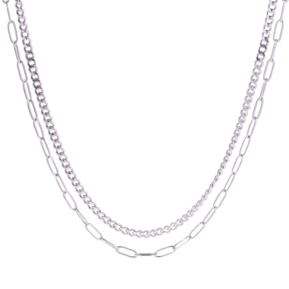 J&D 18K Gold Plated Stainless Steel water proof chain double layer necklace fashion women jewelry
J&D 18K Gold Plated Stainless Steel water proof chain double layer necklace fashion women jewelry