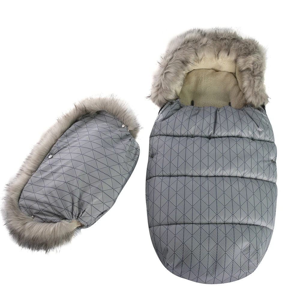 Wholesale warmer footmuff infant outdoor pattern print baby sleeping bag with zip, Customized color
Wholesale warmer footmuff infant outdoor pattern print baby sleeping bag with zip, Customized color