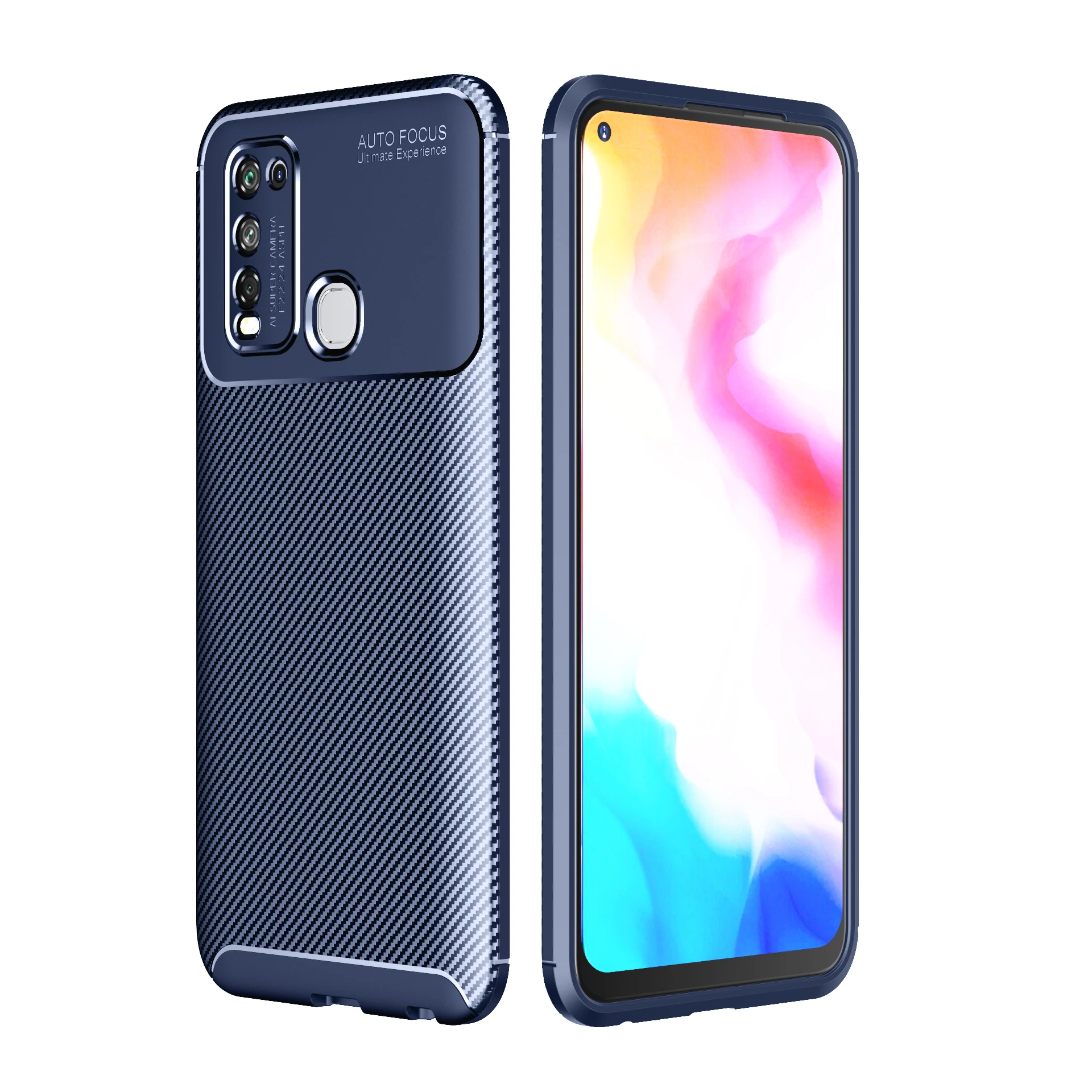 New Carbon Fiber Pattern TPU Phone Case For Vivo Y50 Shockproof Full Protection Back Cover
New Carbon Fiber Pattern TPU Phone Case For Vivo Y50 Shockproof Full Protection Back Cover