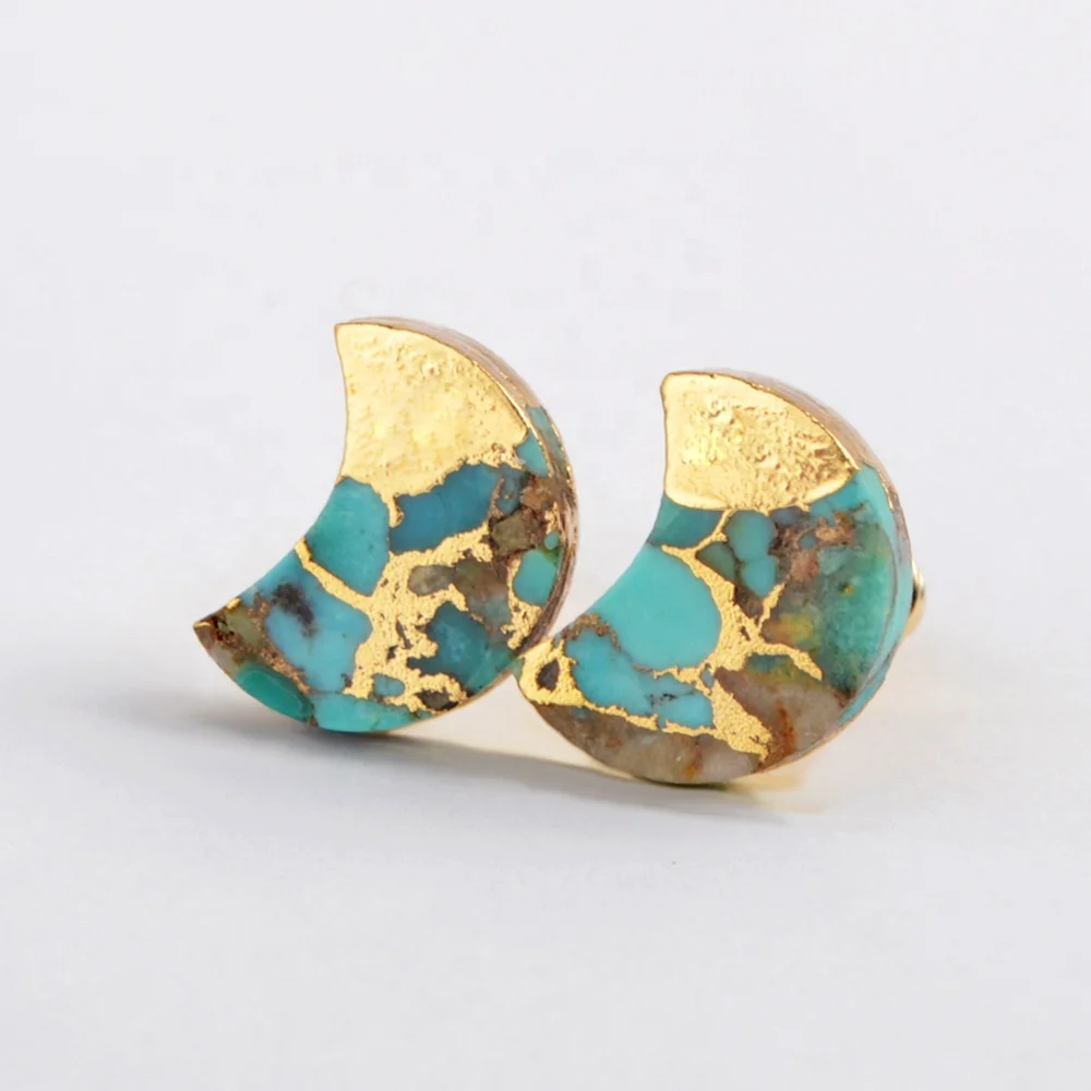 G1988 Wholesale golden turquoise jewelry natural moon gemstone earings gold Fashion earring, Gold color
G1988 Wholesale golden turquoise jewelry natural moon gemstone earings gold Fashion earring, Gold color