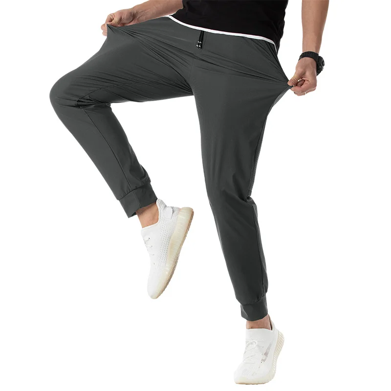 Men's Ice Silk Jogging Workout Gym Running Training Fitness Sweatpants with Zipper Pockets Quick Dry Open Bottom Athletic Pants
Men's Ice Silk Jogging Workout Gym Running Training Fitness Sweatpants with Zipper Pockets Quick Dry Open Bottom Athletic Pants