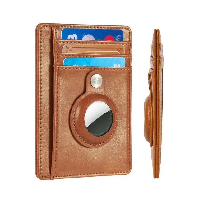 Slim pu leather airtag wallet mens RFID blocking leather card holder wallet for men
Slim pu leather airtag wallet mens RFID blocking leather card holder wallet for men