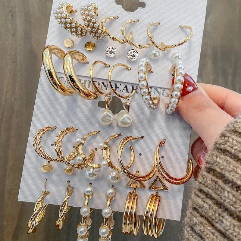 Metal Earrings Set Hoop Earrings Women Fashion Geometric Pearl Earrings Jewelry Gold 2021 Trendy Bubble Wrap+opp Bag Inquiry Us
Metal Earrings Set Hoop Earrings Women Fashion Geometric Pearl Earrings Jewelry Gold 2021 Trendy Bubble Wrap+opp Bag Inquiry Us