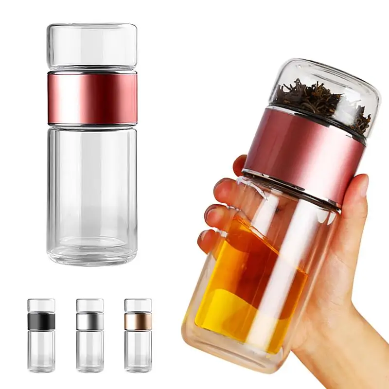 Beeman High Quality Heat Resistant Double Wall Filter Separation Glass Water Bottles For Tea
Beeman High Quality Heat Resistant Double Wall Filter Separation Glass Water Bottles For Tea