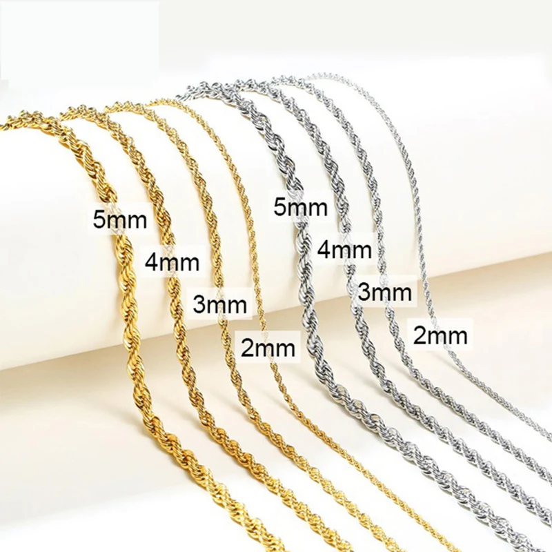 Hot Sale Fashion Hip Hop Jewelry 316L Stainless Steel Link Chain 18K Gold Rope Chain Necklace For Men
Hot Sale Fashion Hip Hop Jewelry 316L Stainless Steel Link Chain 18K Gold Rope Chain Necklace For Men