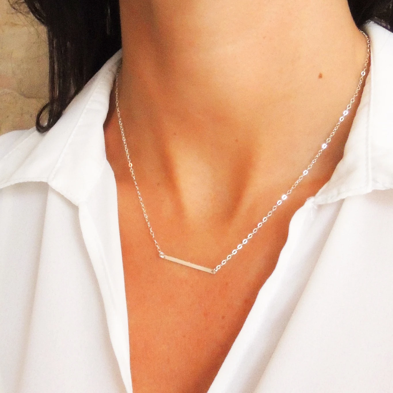 BUREI New Metal Bar Pendant Gold Plated Stainless Steel Jewelry Women's Trendy Necklace, Gold/silver/rose gold
BUREI New Metal Bar Pendant Gold Plated Stainless Steel Jewelry Women's Trendy Necklace, Gold/silver/rose gold