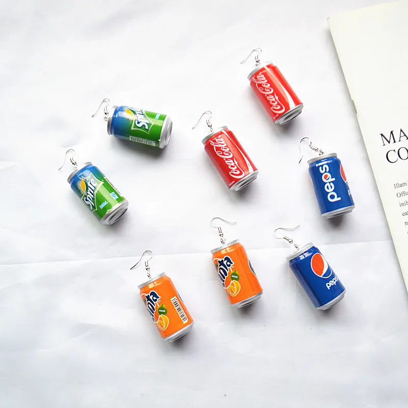 Factory Hot Sale Fashion Personality Cans Drink Bottle Earrings For Women, Picture shows
Factory Hot Sale Fashion Personality Cans Drink Bottle Earrings For Women, Picture shows