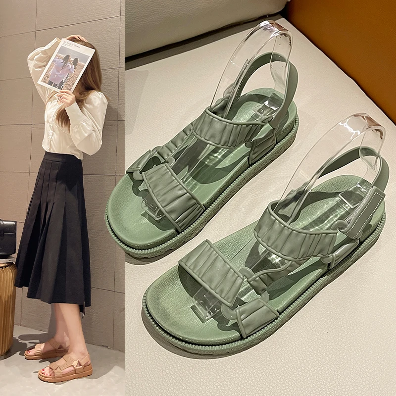 Low Price New Design Female Footwear Summer Beach PVC Flat Sandals Ladies Casual Flat Women Sandal
Low Price New Design Female Footwear Summer Beach PVC Flat Sandals Ladies Casual Flat Women Sandal