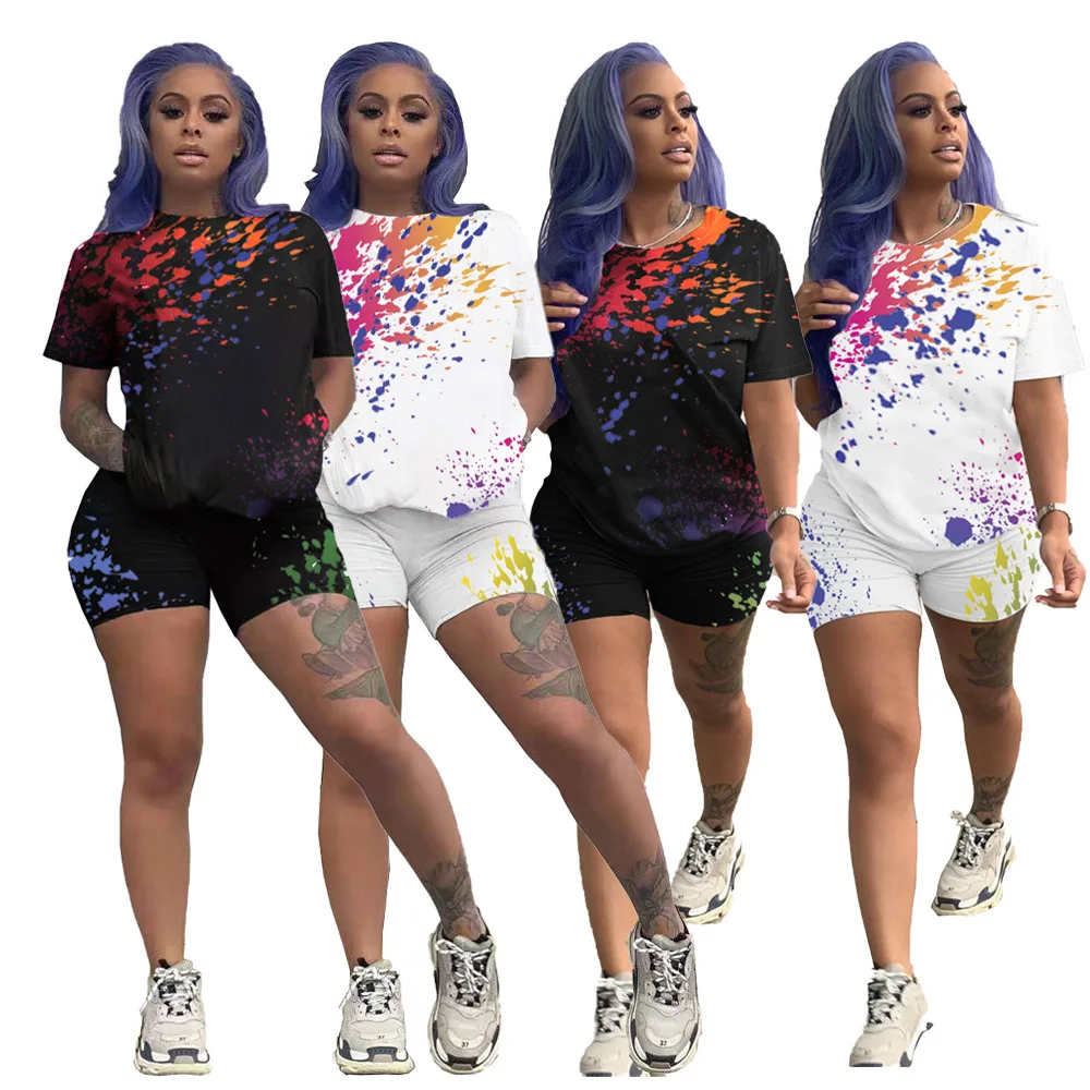 European and American fashion women's clothing color inkjet graffiti 3D digital printing two-piece set NY8041, Picture
European and American fashion women's clothing color inkjet graffiti 3D digital printing two-piece set NY8041, Picture