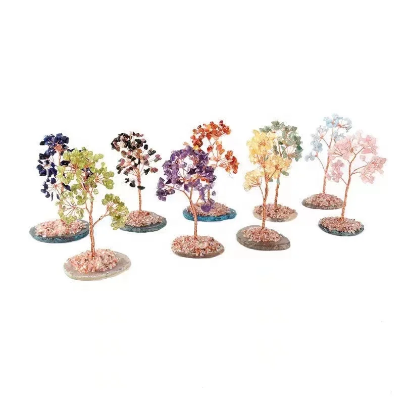 Wholesales Natural Gem Crystals Healing Stones Hand Made Lucky Crystal Tree For Christmas Decoration, Colorful
Wholesales Natural Gem Crystals Healing Stones Hand Made Lucky Crystal Tree For Christmas Decoration, Colorful