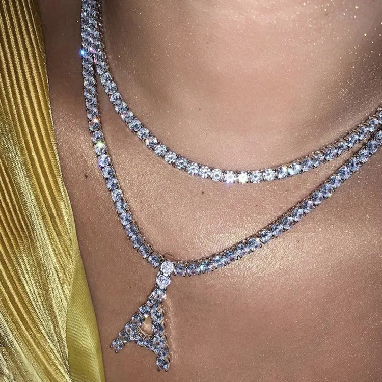 2020 Hot Selling Silver Plated Iced Out Necklace Diamond Chain Tennis Chain Necklace
2020 Hot Selling Silver Plated Iced Out Necklace Diamond Chain Tennis Chain Necklace
