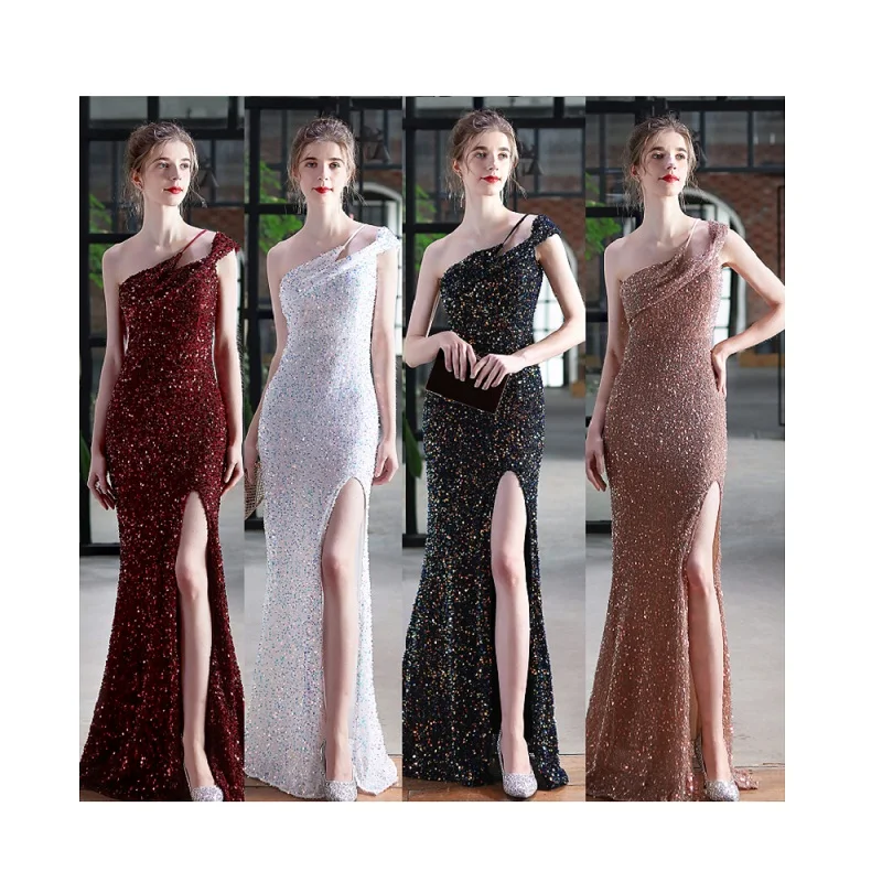 Sequin Single Shoulder Mermaid Abendkleid Robe du soir Brautkleid Evening dress, Picture
Sequin Single Shoulder Mermaid Abendkleid Robe du soir Brautkleid Evening dress, Picture