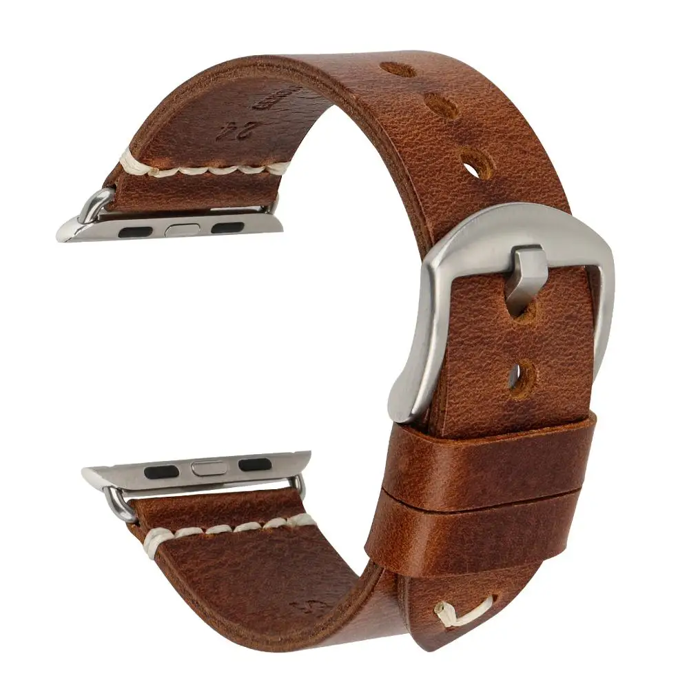 MAIKES Oil Wax Leather Watch Bands for Apple Watch 42mm 38mm 44mm 40mm, Replacement for Series SE 6 5/4/3/2/1 Men Wristband, Light brown / dark brown / dark grey / red /blue / green /
MAIKES Oil Wax Leather Watch Bands for Apple Watch 42mm 38mm 44mm 40mm, Replacement for Series SE 6 5/4/3/2/1 Men Wristband, Light brown / dark brown / dark grey / red /blue / green /