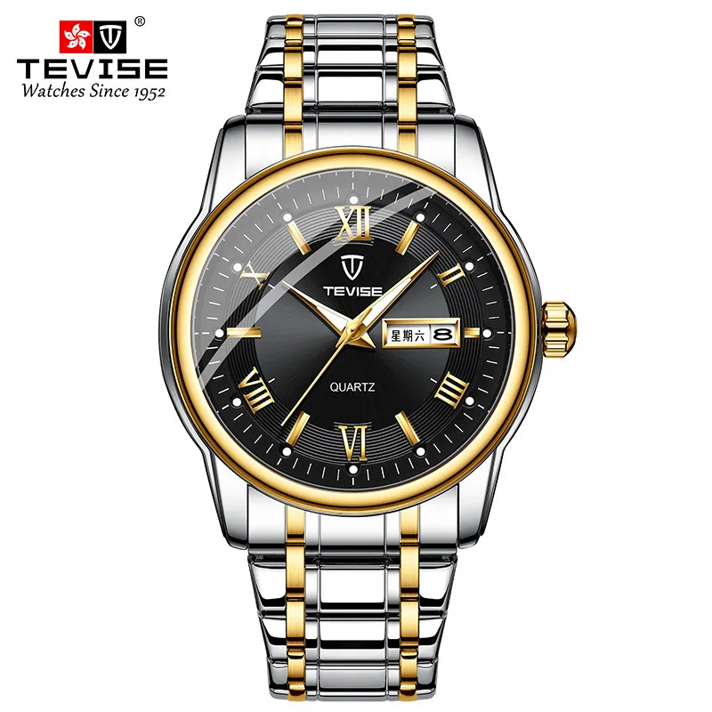 Fashion Steel Strap Luminous Men Quartz Watches High Quality Business Waterproof Men Wristwatch Luxury, Optional
Fashion Steel Strap Luminous Men Quartz Watches High Quality Business Waterproof Men Wristwatch Luxury, Optional