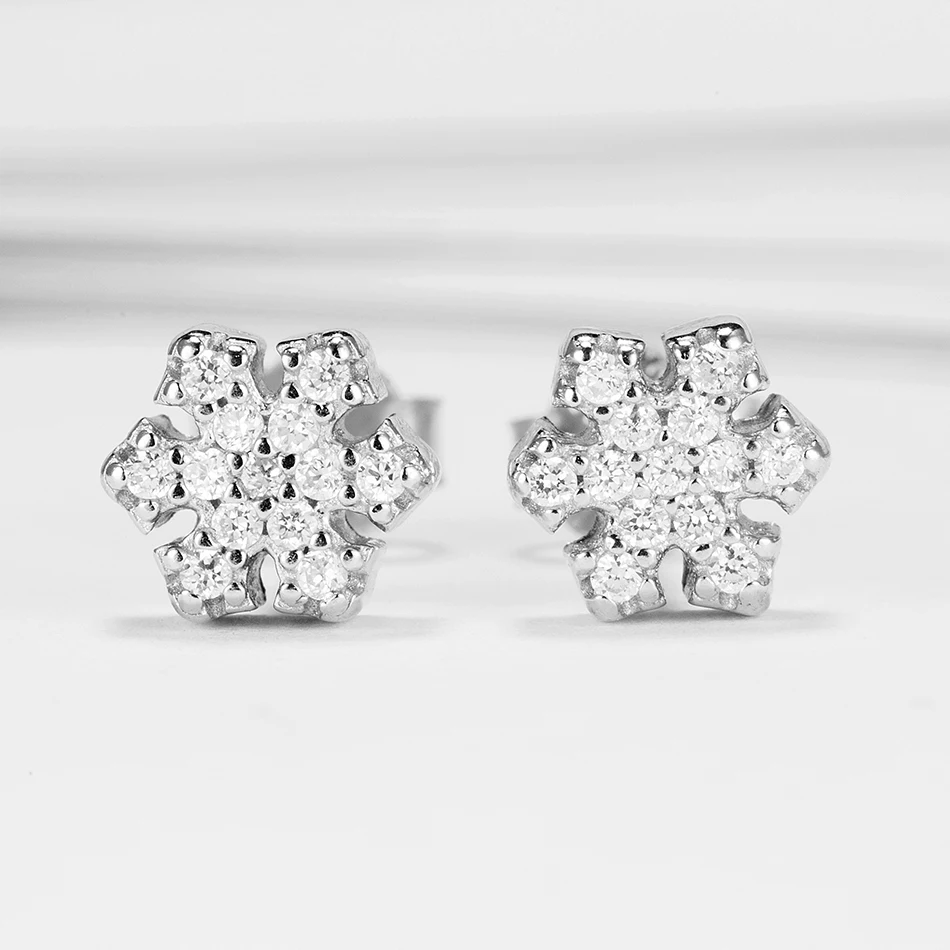 Vintage 925 Sterling Silver Earrings With Clear Cubic Zircon Snowflake Stud Earrings for Women Girls Silver Jewelry
Vintage 925 Sterling Silver Earrings With Clear Cubic Zircon Snowflake Stud Earrings for Women Girls Silver Jewelry
