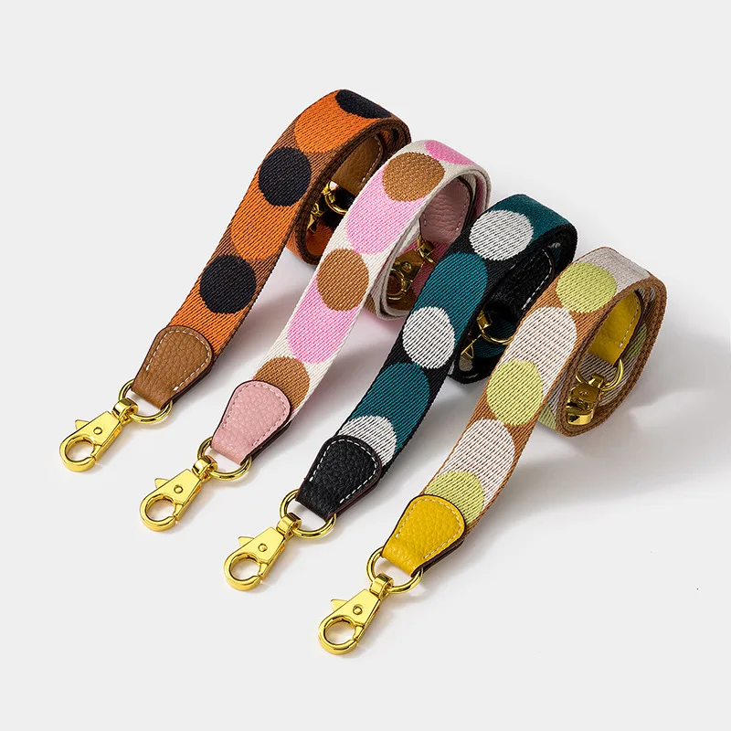 INS Fashion Contrasting Colors Dots Printing Cotton Thin Leather End Purse Belt Luxury Branded Women Bags Strap, Striped contrasting colors
INS Fashion Contrasting Colors Dots Printing Cotton Thin Leather End Purse Belt Luxury Branded Women Bags Strap, Striped contrasting colors