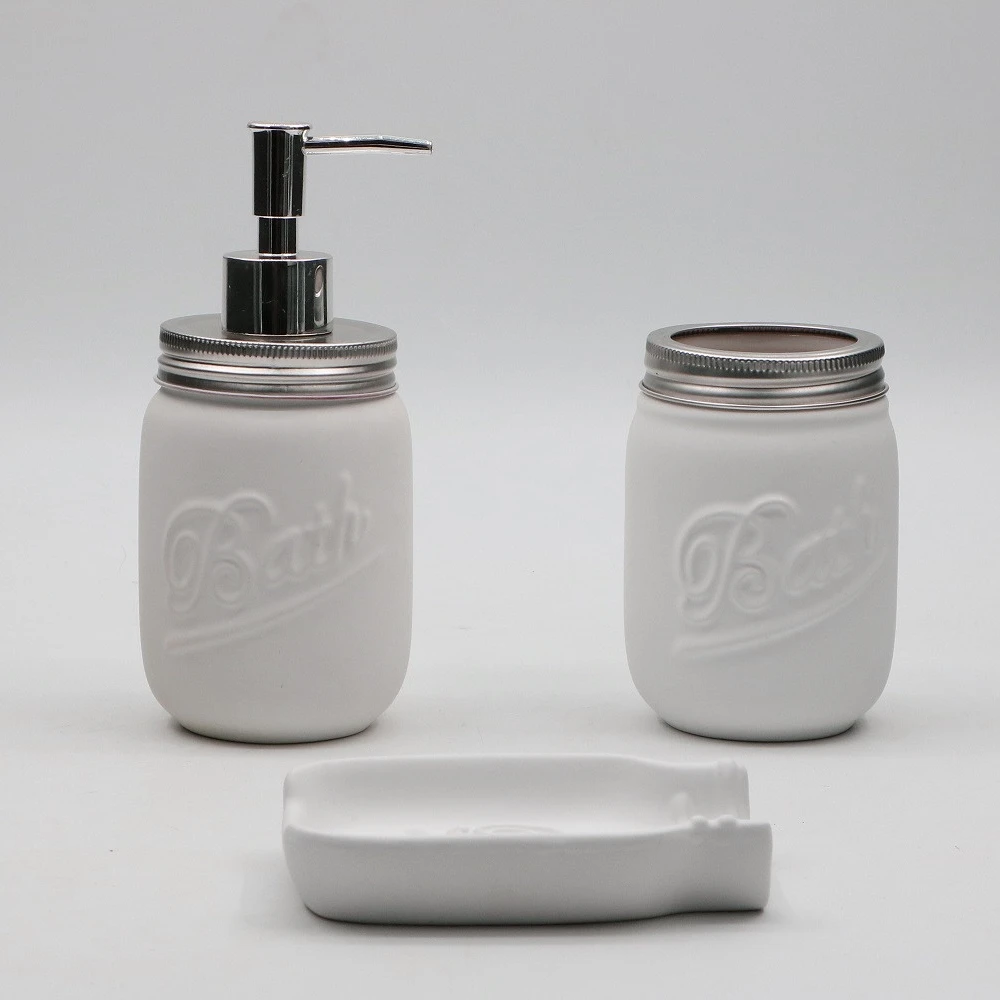 3pcs ceramic bath accessory sets,Luxury sets,ceramic bathroom soap dispenser set, White
3pcs ceramic bath accessory sets,Luxury sets,ceramic bathroom soap dispenser set, White