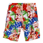 New Fashion Print Boys Swimming Trunks With Pockets Beach Shorts Men Drawstring Surf Boardshorts