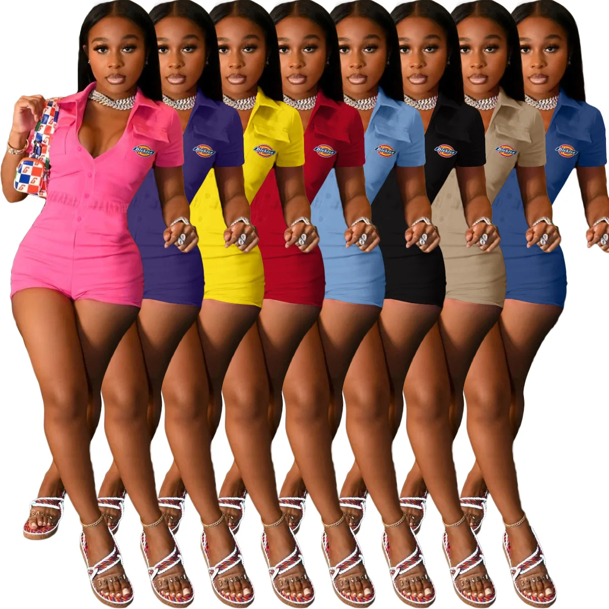 Summer Embroidered Ladies rompers and jumpsuit rompers for women short sleeve button up short pant overall dickie romper women, Orange,green,pink rompers and jumpsuit rompers
Summer Embroidered Ladies rompers and jumpsuit rompers for women short sleeve button up short pant overall dickie romper women, Orange,green,pink rompers and jumpsuit rompers