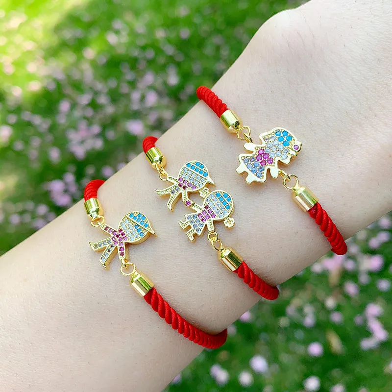 Cute Rainbow Colored CZ Boys Girls Charm Bracelet For Women Lucky Red Thread Rope Strings Simple Adjustable Couples Bracelets
Cute Rainbow Colored CZ Boys Girls Charm Bracelet For Women Lucky Red Thread Rope Strings Simple Adjustable Couples Bracelets