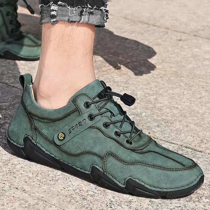 Men's Leather Casual shoes Comfortable Handmade Loafers Lightweight Walking Driving Shoes Plus Size Men's Outdoor Sneakers Shoes, Black/khaki/green/brown
Men's Leather Casual shoes Comfortable Handmade Loafers Lightweight Walking Driving Shoes Plus Size Men's Outdoor Sneakers Shoes, Black/khaki/green/brown