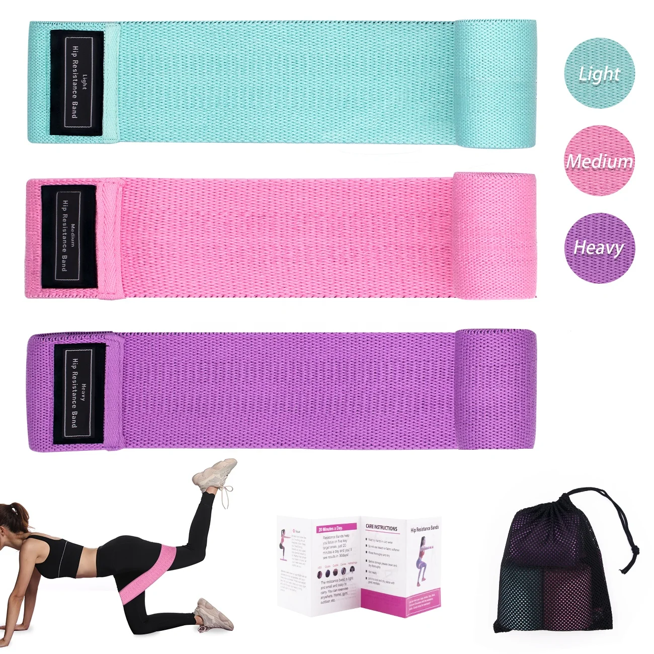 Fitness Circle Comfortable Non Slip Set of 3 Yoga Workout Glutes Leg Exercise Squat Elastic Bands resistance band, Blue/pink/purple/black/grey/red
Fitness Circle Comfortable Non Slip Set of 3 Yoga Workout Glutes Leg Exercise Squat Elastic Bands resistance band, Blue/pink/purple/black/grey/red