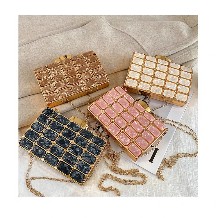 Women Handbags High Sense Personality Chains Shoulder Purse Luxury Evening Party Clutch Bags Designer Acrylic Clutch
Women Handbags High Sense Personality Chains Shoulder Purse Luxury Evening Party Clutch Bags Designer Acrylic Clutch