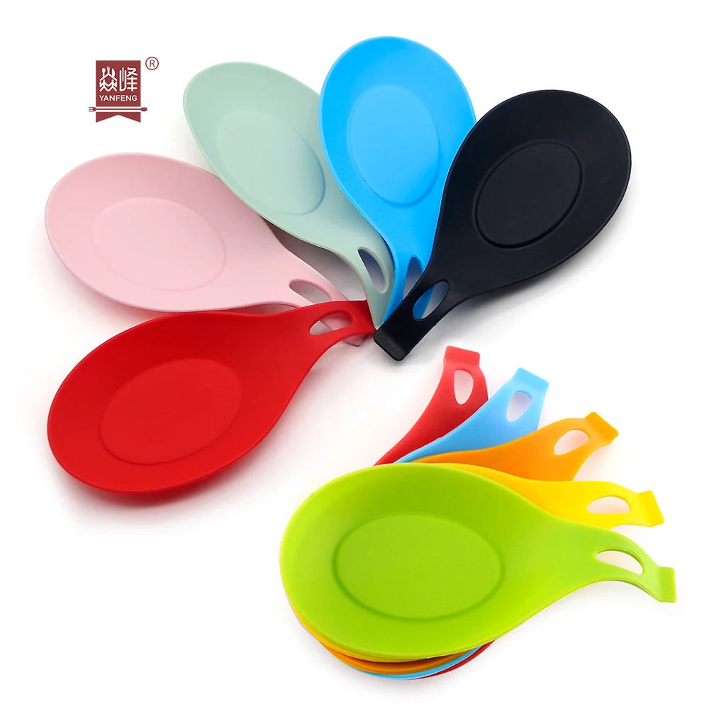 YF Hot selling spoon rest holder spoon mat food grade silicone high temperature resistance tableware spoon tray, Red/blue/orange/yellow/green
YF Hot selling spoon rest holder spoon mat food grade silicone high temperature resistance tableware spoon tray, Red/blue/orange/yellow/green
