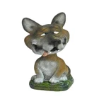 Custom wild life resin wolf bobble head animal figurine