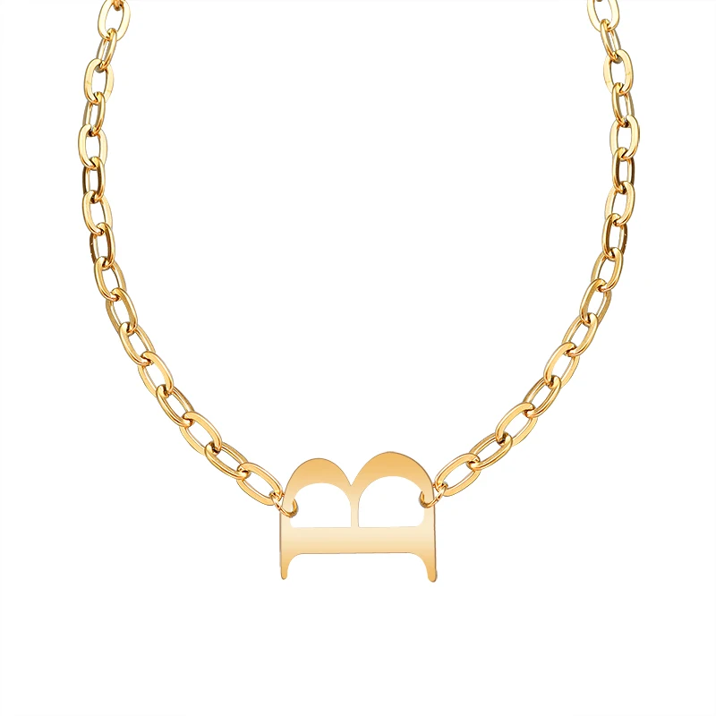 Stainless Steel Sweater Chain Hip Hop Cool Wind Gold Geometric Letter B Necklace For Women
Stainless Steel Sweater Chain Hip Hop Cool Wind Gold Geometric Letter B Necklace For Women