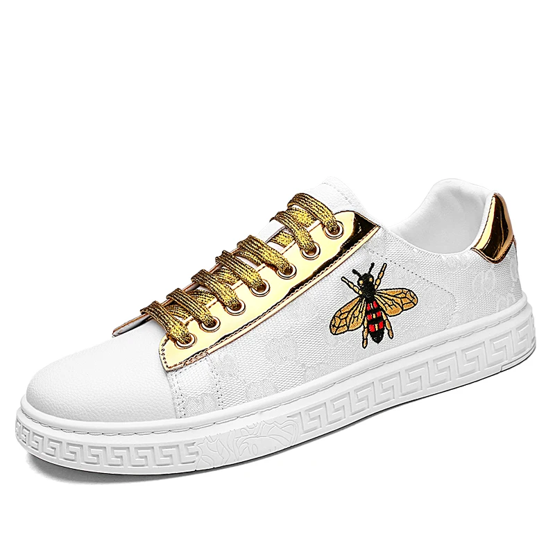 Men's Fashion New Style Bees Pattern Walking Casual White Sports Shoes, Platinum, white
Men's Fashion New Style Bees Pattern Walking Casual White Sports Shoes, Platinum, white