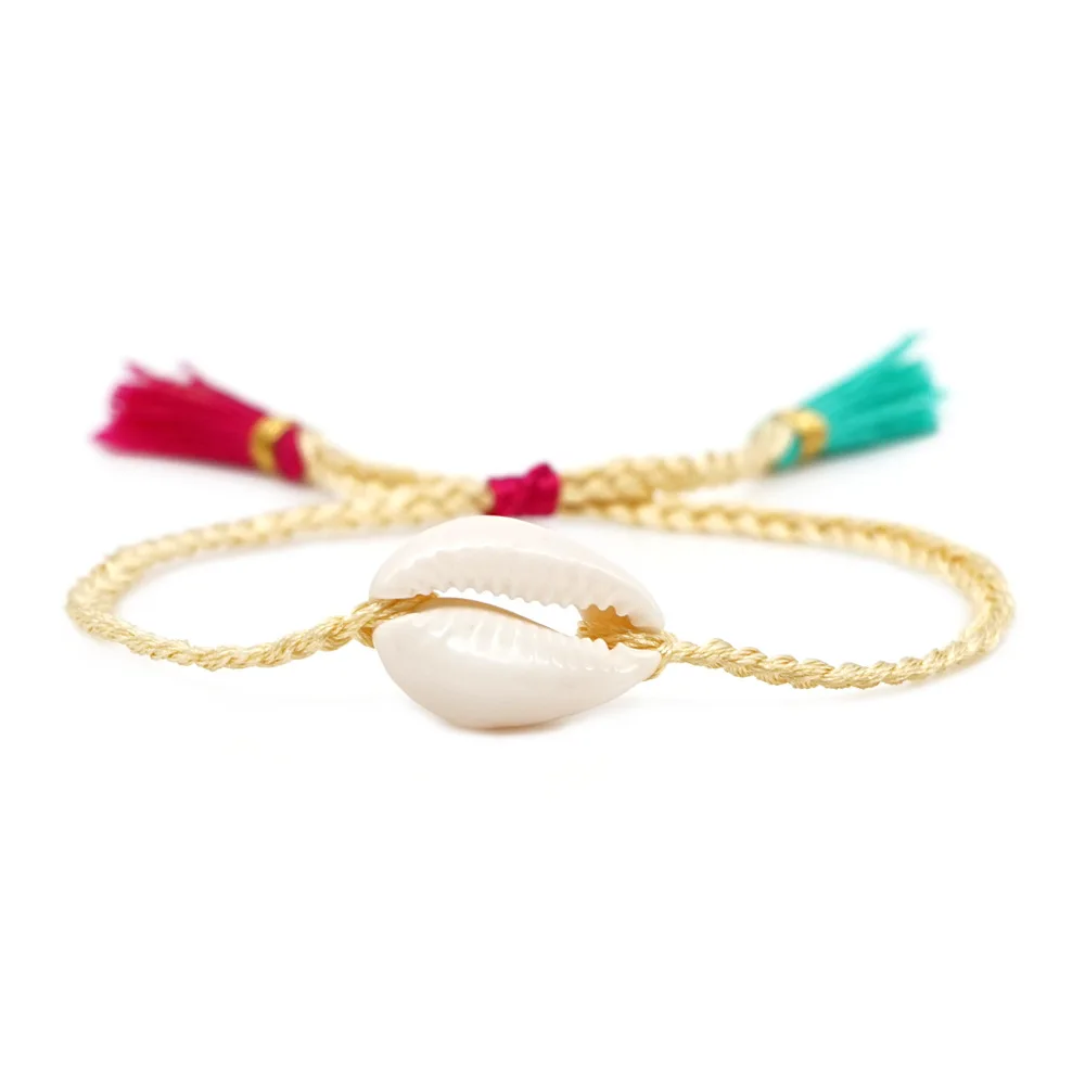 Colombia South American Ethnic Hand Rope Fringe Pure Handmade Natural Shell Bracelet Female
Colombia South American Ethnic Hand Rope Fringe Pure Handmade Natural Shell Bracelet Female