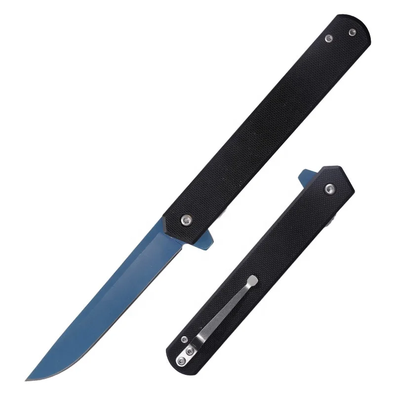 New Arrival High Hardness Blue or Black Titanium Blade G10 Handle Pocket Folding Custom Hobby Knife
New Arrival High Hardness Blue or Black Titanium Blade G10 Handle Pocket Folding Custom Hobby Knife