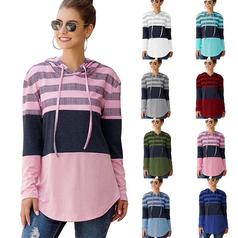 New casual style women's hooded sweater loose sweater trendy style autumn women's clothing, As pictrue
New casual style women's hooded sweater loose sweater trendy style autumn women's clothing, As pictrue