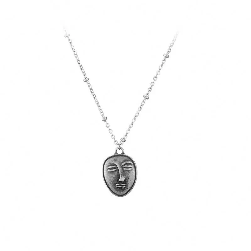 Fashion Trendy Men Women Stainless Steel Gun Black Retro Face Small Magic Array Necklace
Fashion Trendy Men Women Stainless Steel Gun Black Retro Face Small Magic Array Necklace