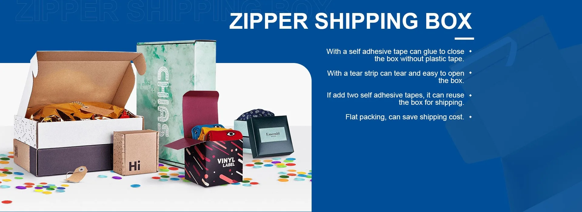 Self Seal Zipper Box China Factory