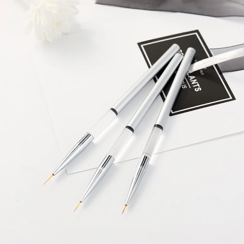 Metal Handle Salon Using Skinny Bristle Nail Art Design Nail Drawing French Brush, Customized color
Metal Handle Salon Using Skinny Bristle Nail Art Design Nail Drawing French Brush, Customized color