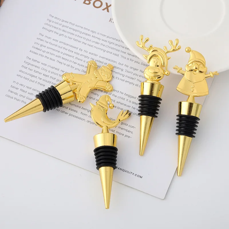 Alloy Red Wine Stopper Christmas Series Santa Claus Christmas Deer Wine Stopper Party Creative Wine Bottle Stopper, Customized according to customer requirements
Alloy Red Wine Stopper Christmas Series Santa Claus Christmas Deer Wine Stopper Party Creative Wine Bottle Stopper, Customized according to customer requirements