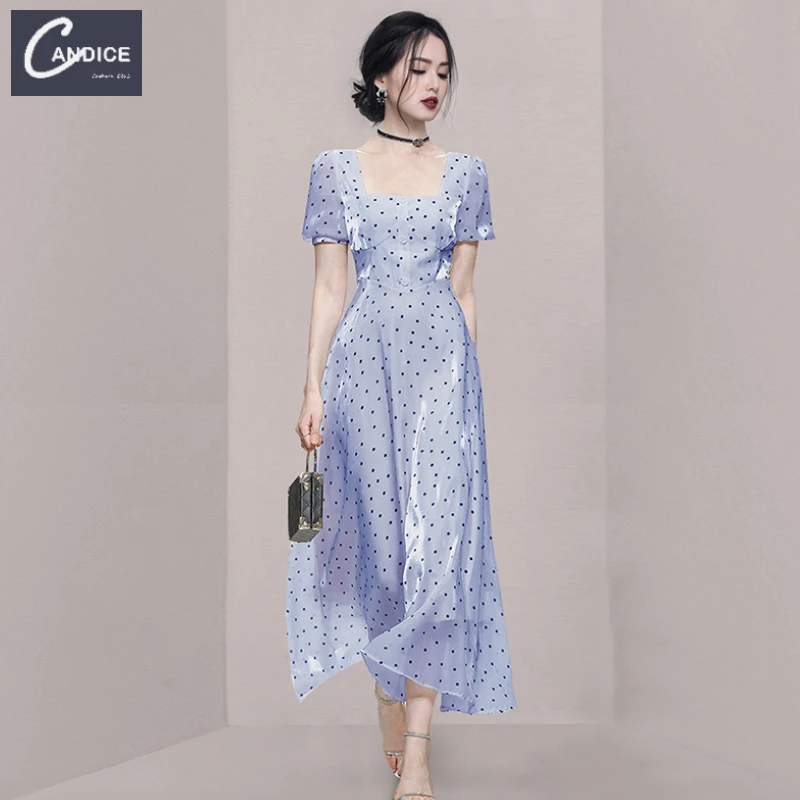 Candice wholesale high quality party Shiny A line puff sleeve vintage polka dot maxi Organza korean casual prom dress elegant
Candice wholesale high quality party Shiny A line puff sleeve vintage polka dot maxi Organza korean casual prom dress elegant