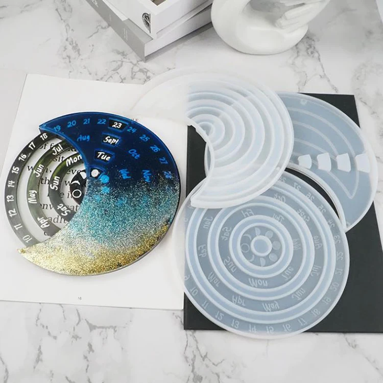 New DIY Creative Resin Calendar Mold Week Million Listing Wall Hanging Calendar Table Decoration Molds Jewelry Making Resin Art
New DIY Creative Resin Calendar Mold Week Million Listing Wall Hanging Calendar Table Decoration Molds Jewelry Making Resin Art
