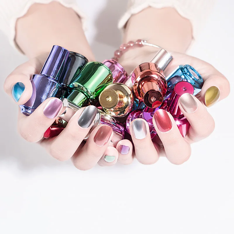 8Ml metallic mirror nail polish gold silver metal effect can not be peeled no need uv lamp 12 colors nails art manicure material
8Ml metallic mirror nail polish gold silver metal effect can not be peeled no need uv lamp 12 colors nails art manicure material
